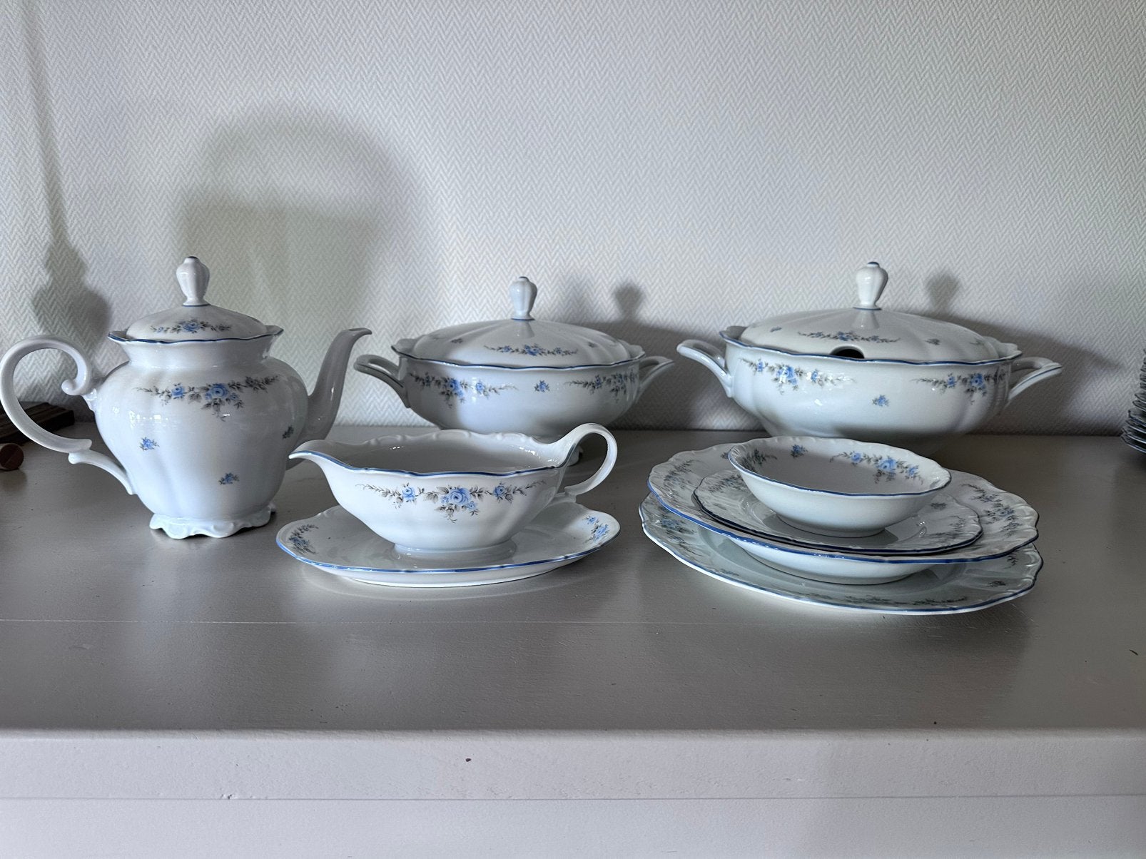 12 delig porselein service Johann Haviland, Antiek en Kunst, Antiek | Servies compleet, Ophalen