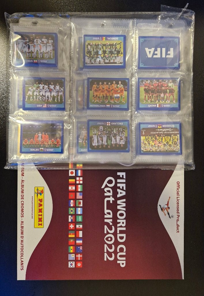 Panini Qatar 2022 USA Versie Complete set Blauwe Parallels, Ophalen of Verzenden, Nieuw, Meerdere stickers