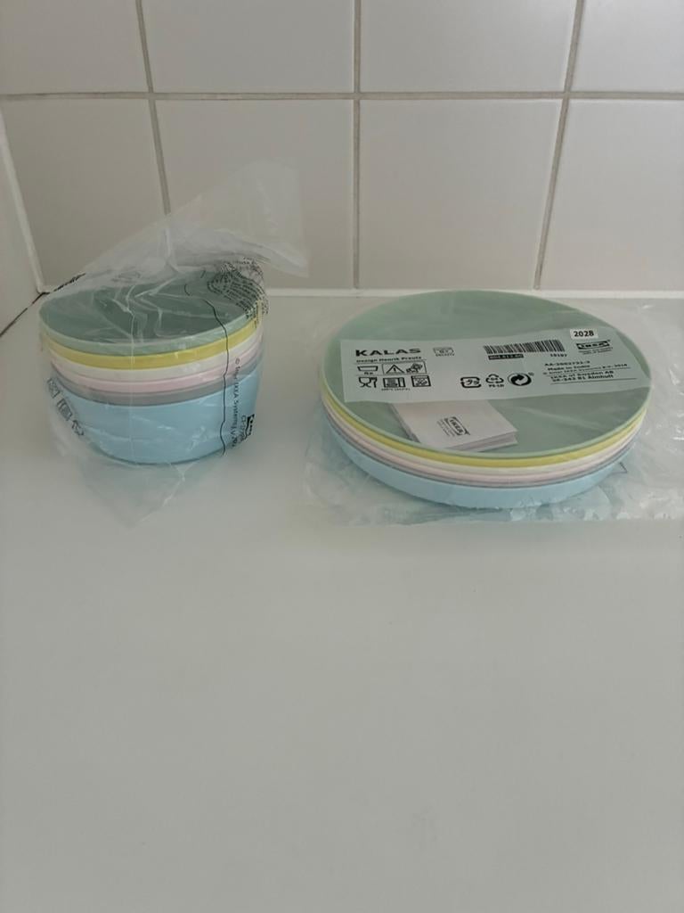Nieuw Ikea Kalas 6 borden en 6 schaaltjes, Ophalen of Verzenden, Nieuw