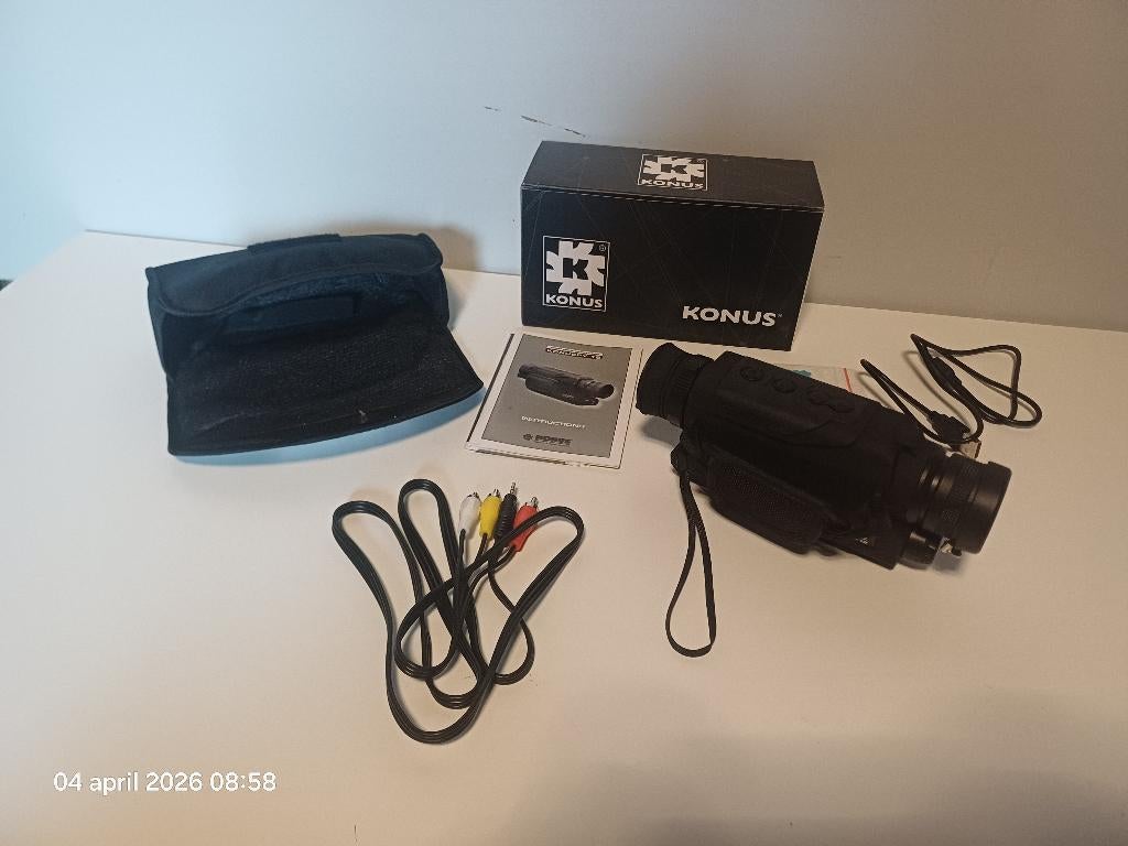 Nachtkijker Konuspy-12 night vision monocular 5x-40x, Ophalen, Zo goed als nieuw, Minder dan 8x, Met hoes of tas