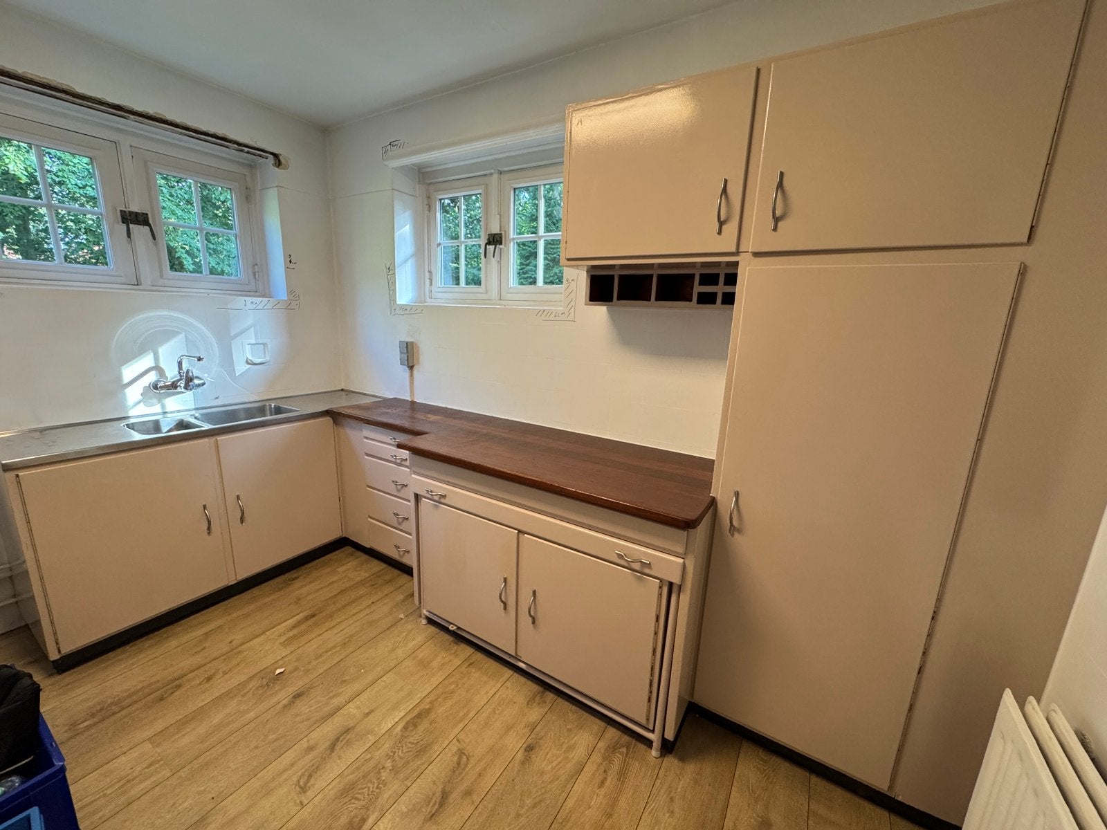 Keuken, retro ‘50 vintage, Huis en Inrichting, Keuken | Complete keukens, Ophalen, Gebruikt, Overige kleuren, Hout