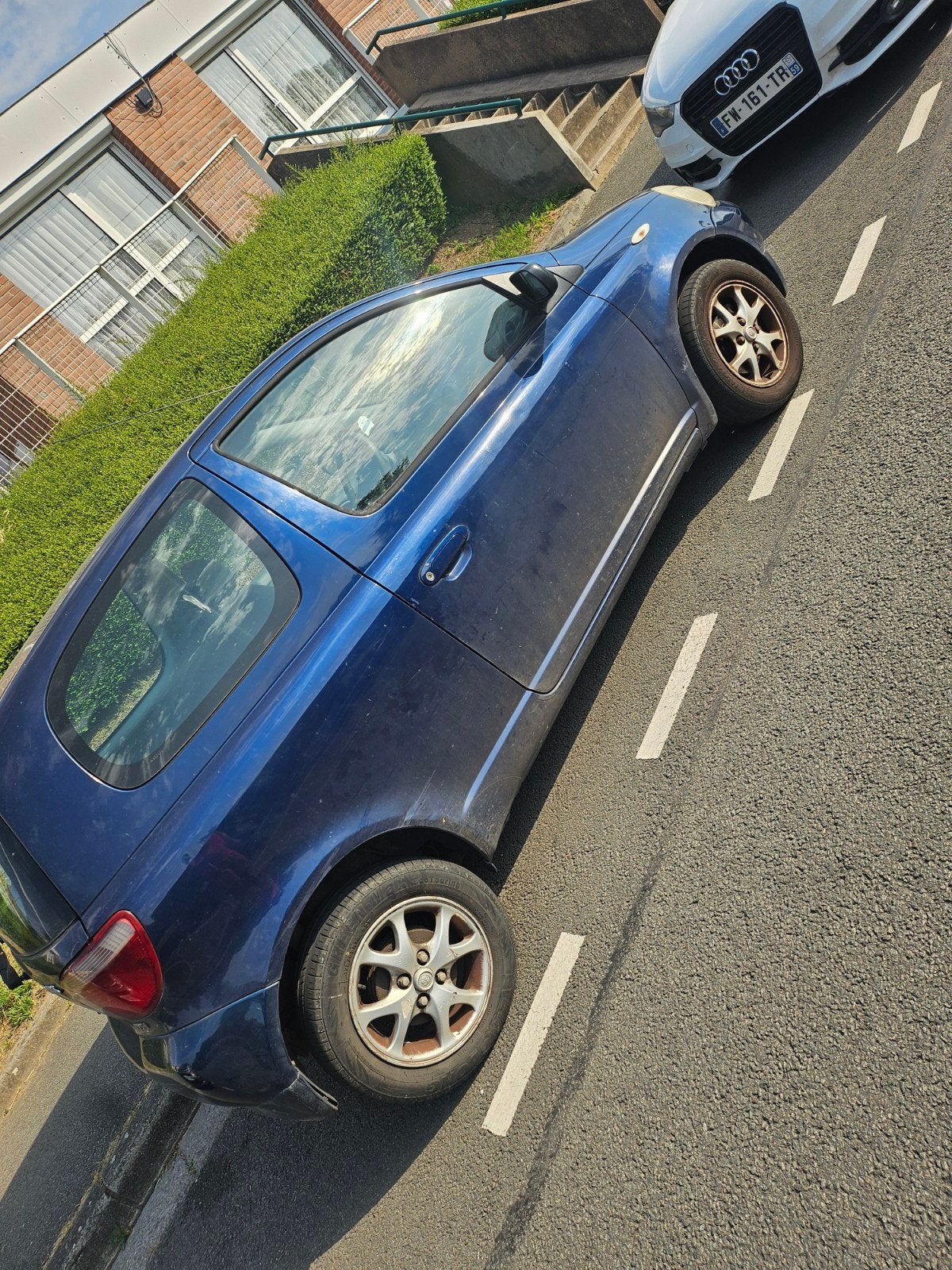 Toyota yaris 1.0 vvti airco, Stof, Blauw, Handgeschakeld, Grijs
