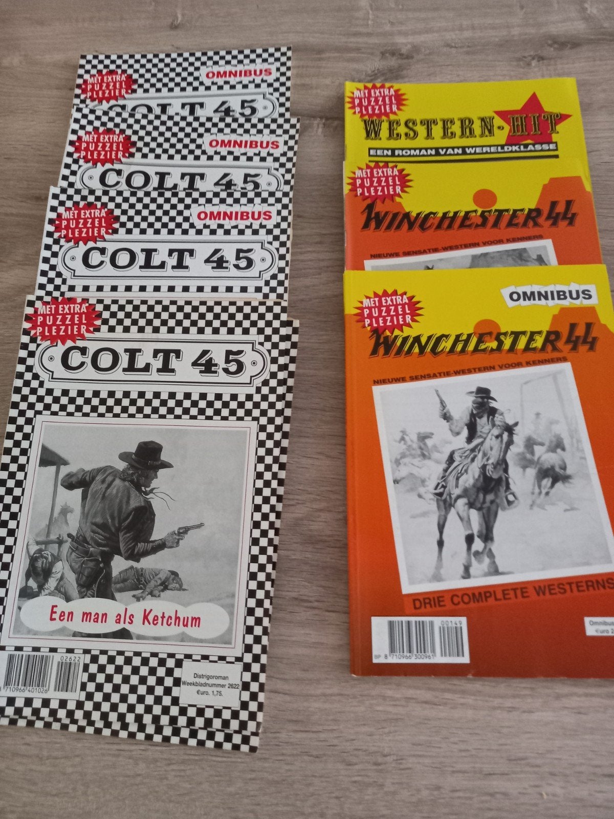 colt en Winchester 1euro stuk of samen 10euro, Verzamelen, Ophalen