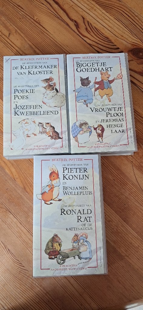 Videotapes Beatrix Potter. prijs per stuk, Ophalen, Gebruikt, Animatie, Alle leeftijden