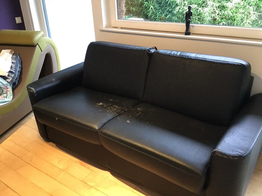 Slaapbank, Huis en Inrichting, Ophalen, Gebruikt, Tweepersoons, 140 cm