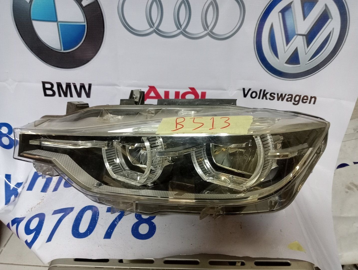 Koplamp BMW 3 Serie F30 F31 LCI VOLL LED Links 8738711-02, Gebruikt, -, -, Ophalen of Verzenden
