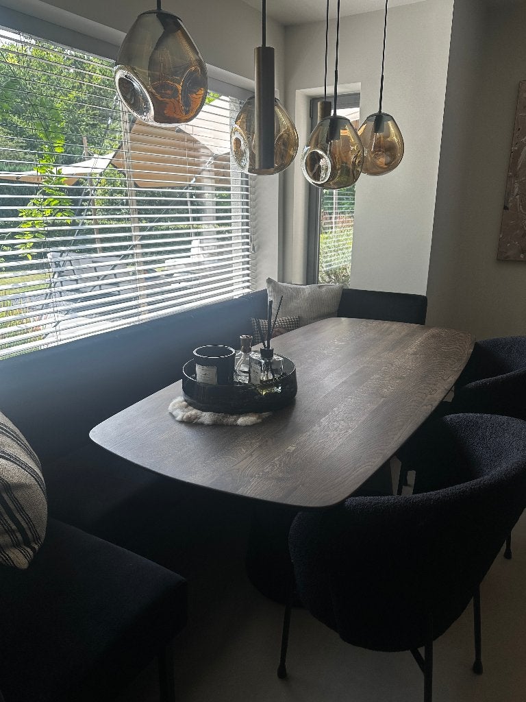 Eiken eettafel Deens ovaal 190 x 90 x 3 cm massief -50%, 150 à 200 cm, Cinq personnes ou plus, Comme neuf, Enlèvement