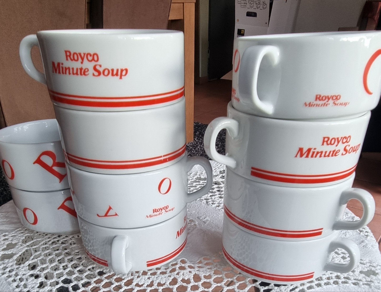 10 Royco soeptasen , vintage, als nieuw, Ophalen, Vintage
