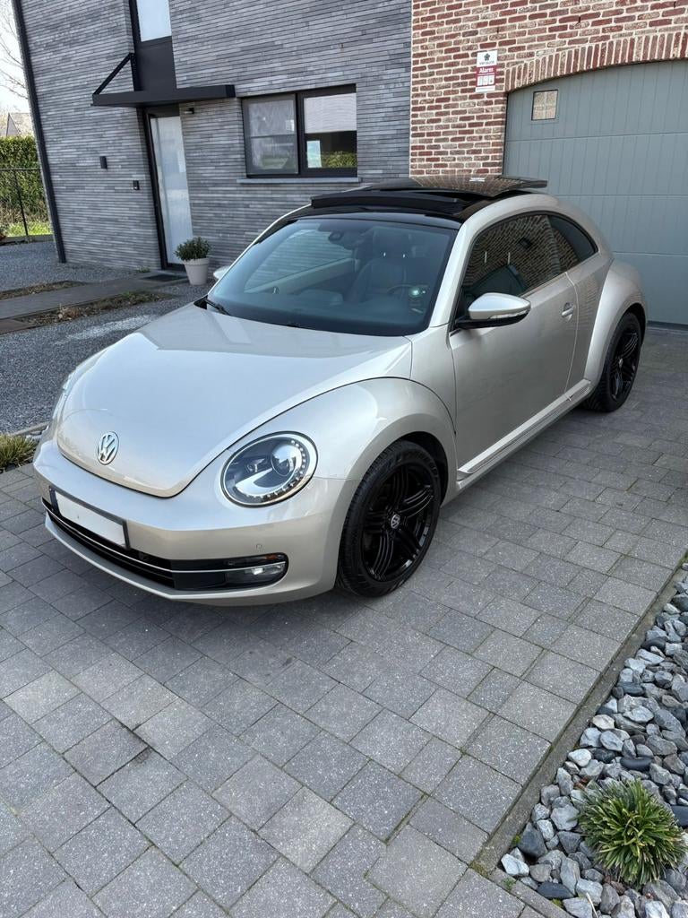 Volkswagen Beetle 1.2 DSI Disign gekleur, Auto's, Euro 5, Zwart, Zwart, Leder