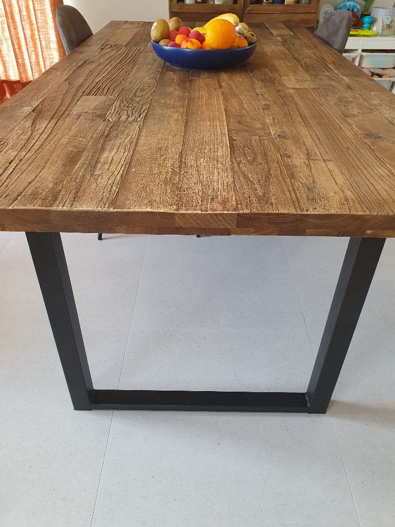 Eettafel, Gebruikt, 50 tot 100 cm, 150 tot 200 cm, Rechthoekig