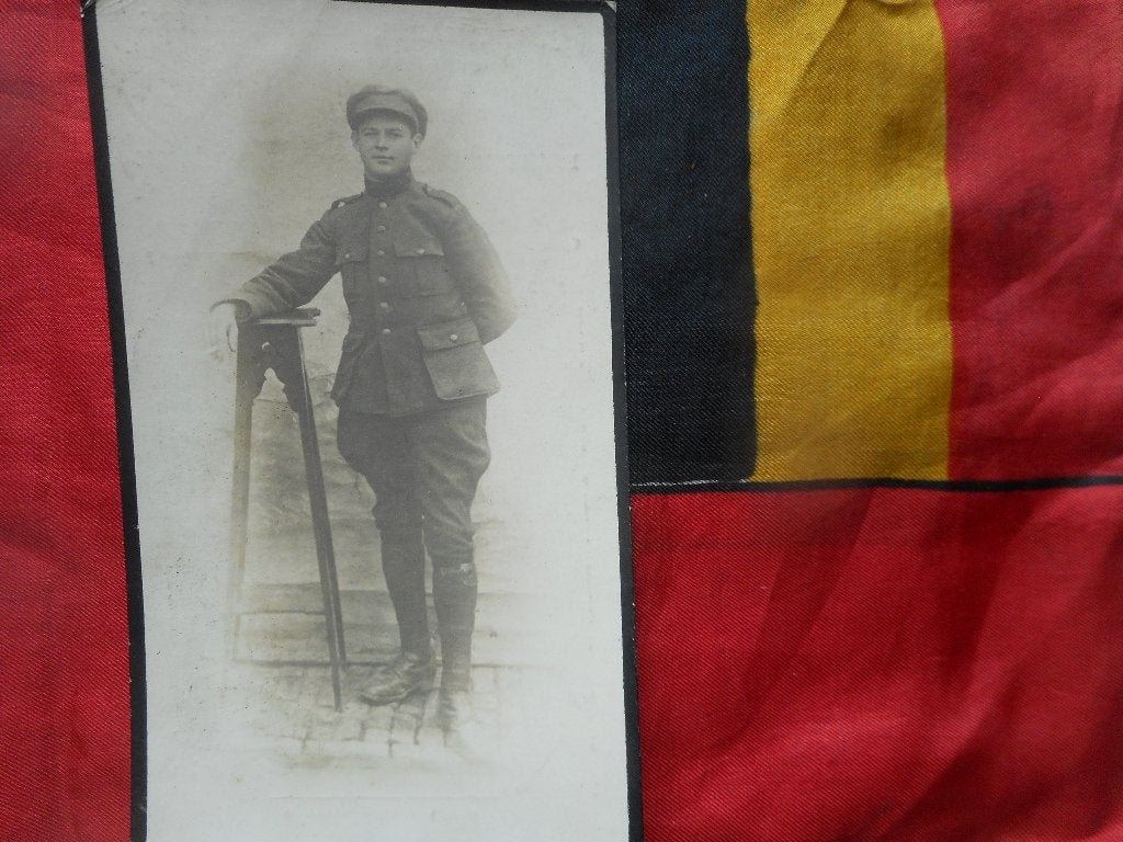 souvenir soldat Armée Belge 14 Rég de Ligne Calais 1918, Collections, Envoi