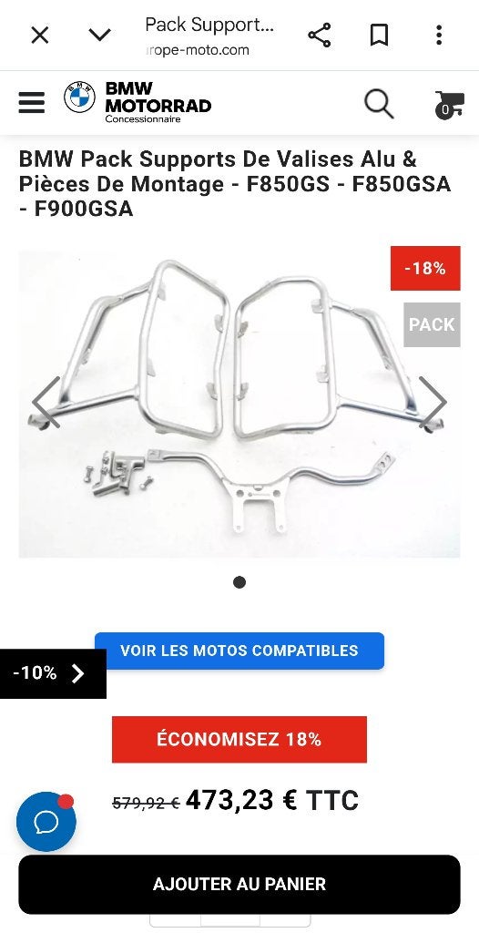 Support de valise droit BMW F850 GSA, Motos, Pièces | BMW, Enlèvement, Utilisé