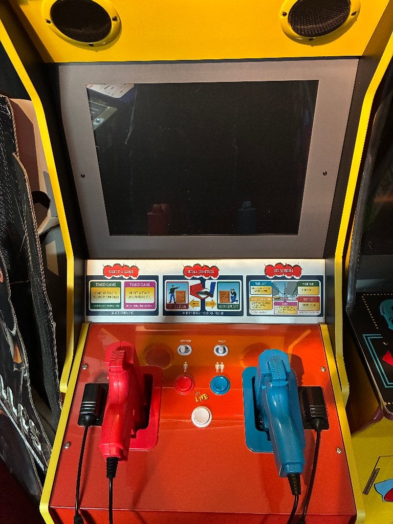 Arcade 1up  TIME CRISIS   POINT BLANK   STEEL GUNNER  1 + 2, Ophalen, Zo goed als nieuw