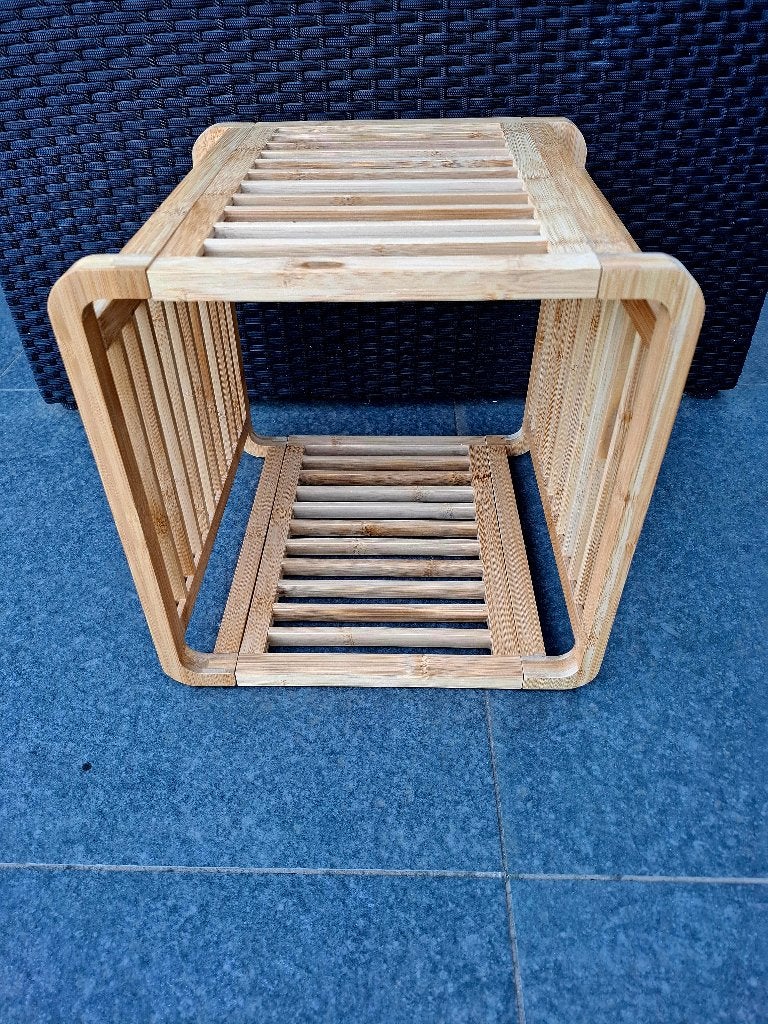 Étagère cube en bambou, Huis en Inrichting, Woonaccessoires | Etagères, Ophalen, Etagère, Demontabel, Natuurlijk materiaal