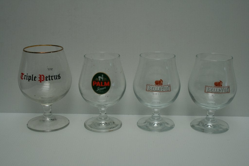 25 (verschillende) bierglazen, Enlèvement ou Envoi, Utilisé, Verre à bière