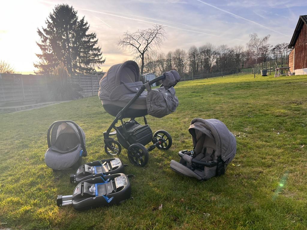 P’tit Chou Trento Kinderwagen - complete set met accessoires, Ophalen, Zo goed als nieuw, Maxi-Cosi, Regenhoes