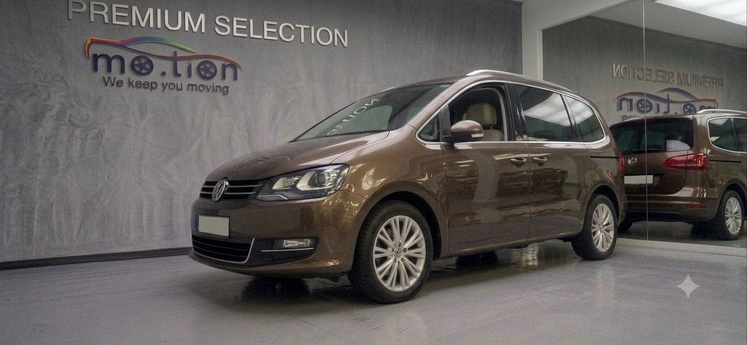 Volkswagen Sharan 2.0TDI HIGHLINE *DSG*, Automaat, Dealer onderhouden, Monovolume, Beige