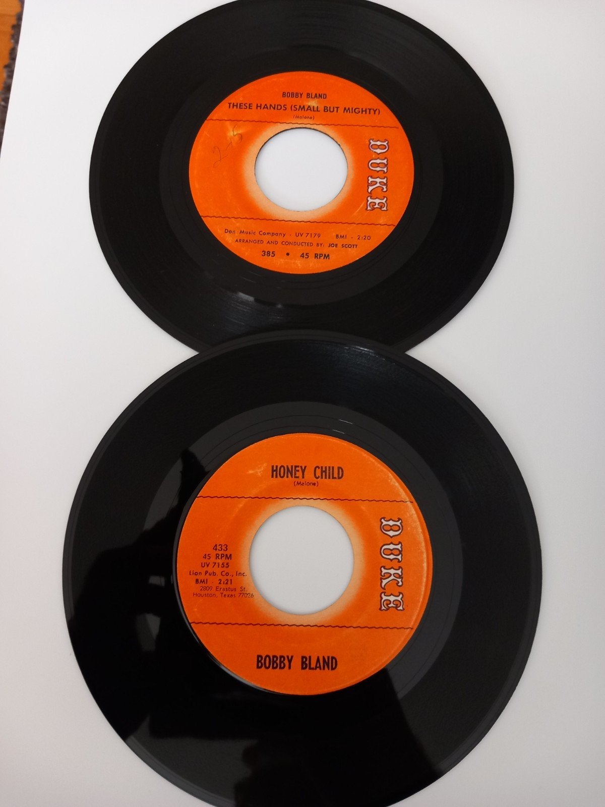 BOBBY BLAND. DUKE RECORDS R&B 60s USA 2 X 45T, Ophalen of Verzenden, R&B
