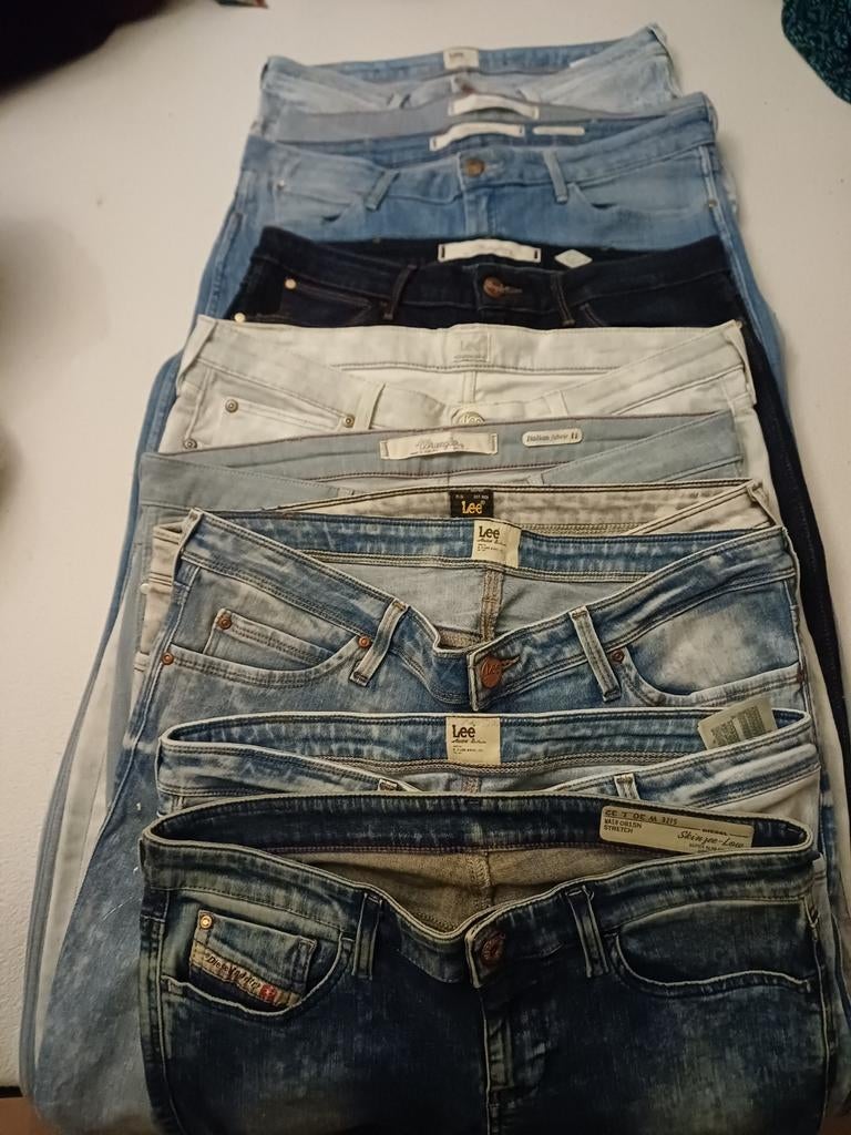 10 skinny dames jeans broeken, Ophalen of Verzenden, Gedragen