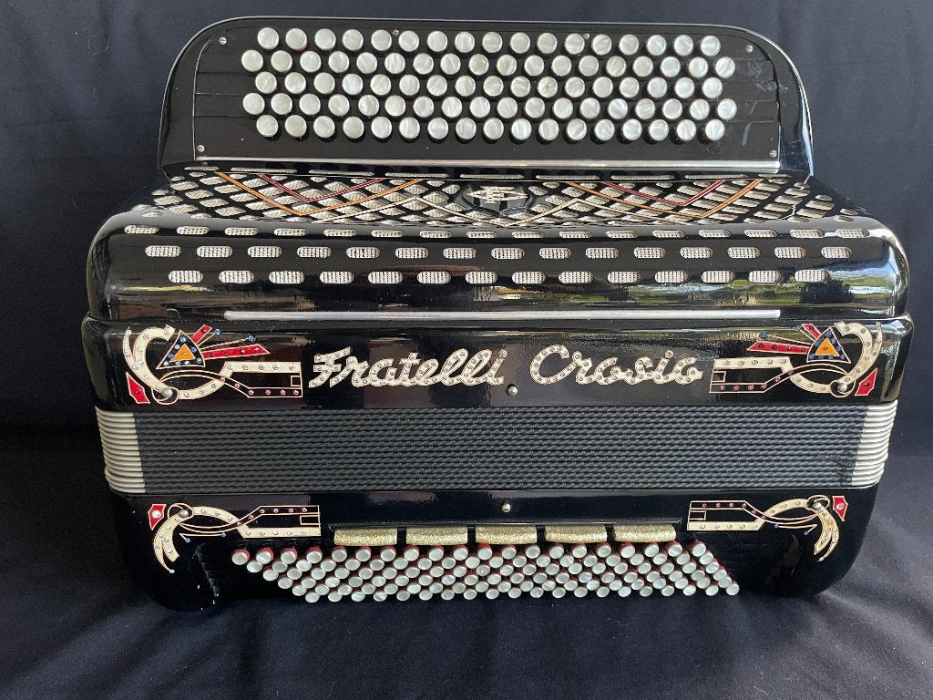 Italiaanse Fratelli Crosio knopaccordeon .DO3. 5 korig.Top ., Musique & Instruments, Enlèvement ou Envoi, Avec valise, Accordiola