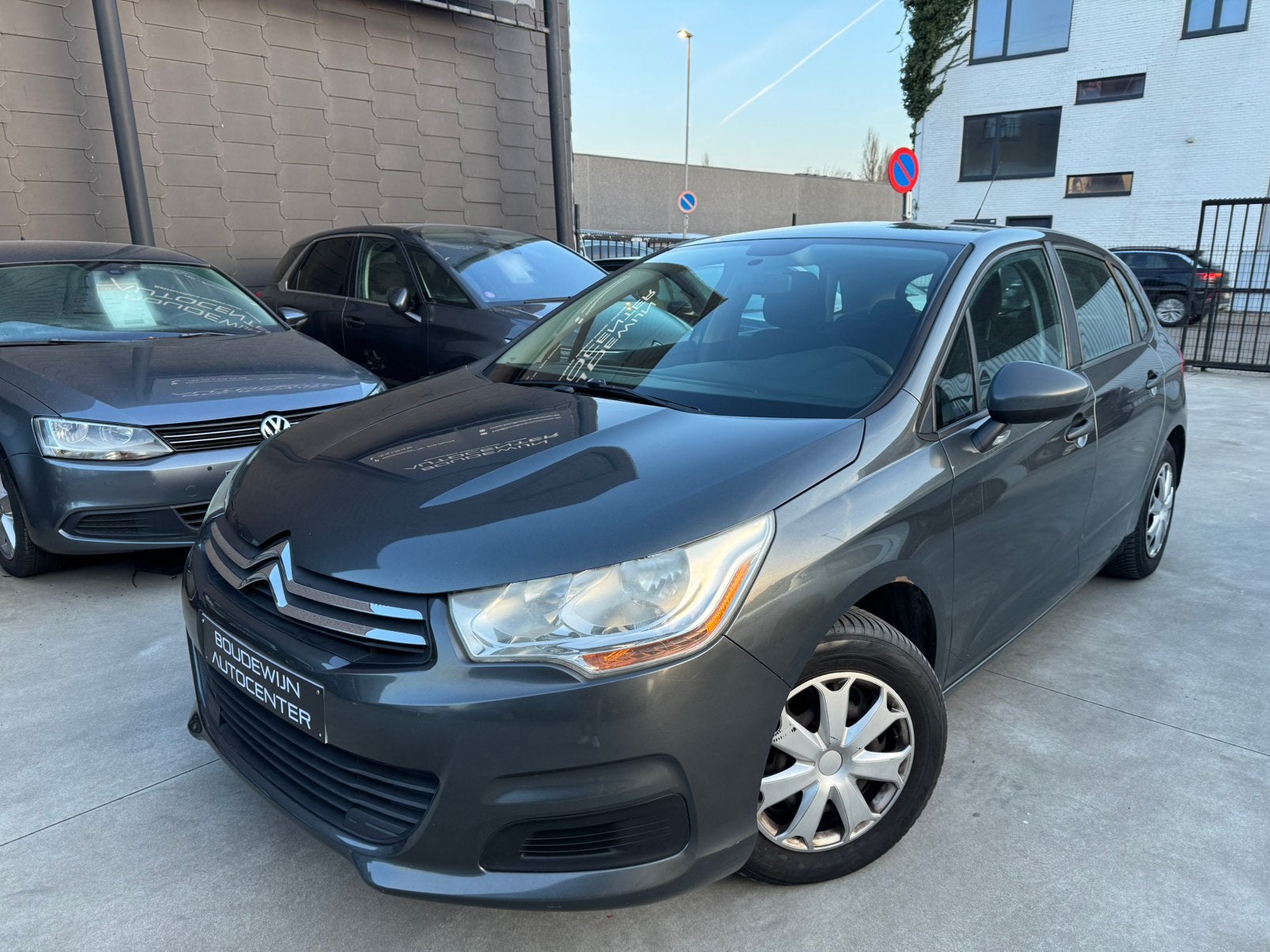 Citroën C4 1.4Benzine 154.xxxkm 2011/Airco,Cruisecontrol, Autos, Argent ou Gris, Achat, Entreprise, Noir
