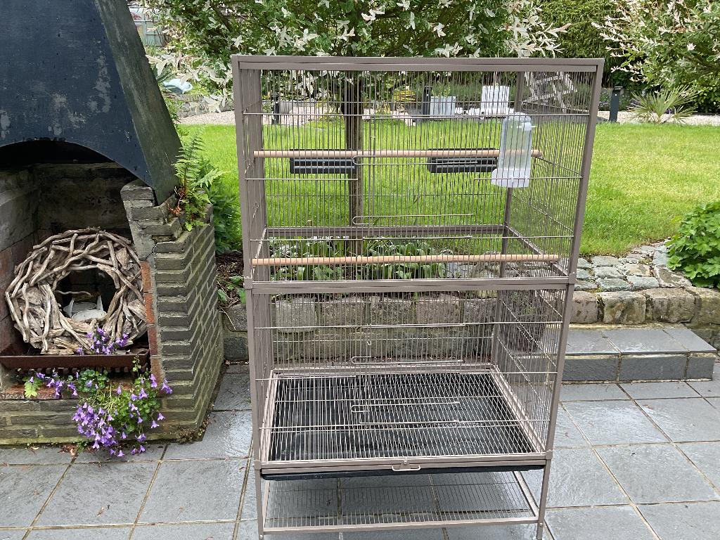 Volière/kooi nieuw, Enlèvement, Comme neuf, Métal, Cage à oiseaux