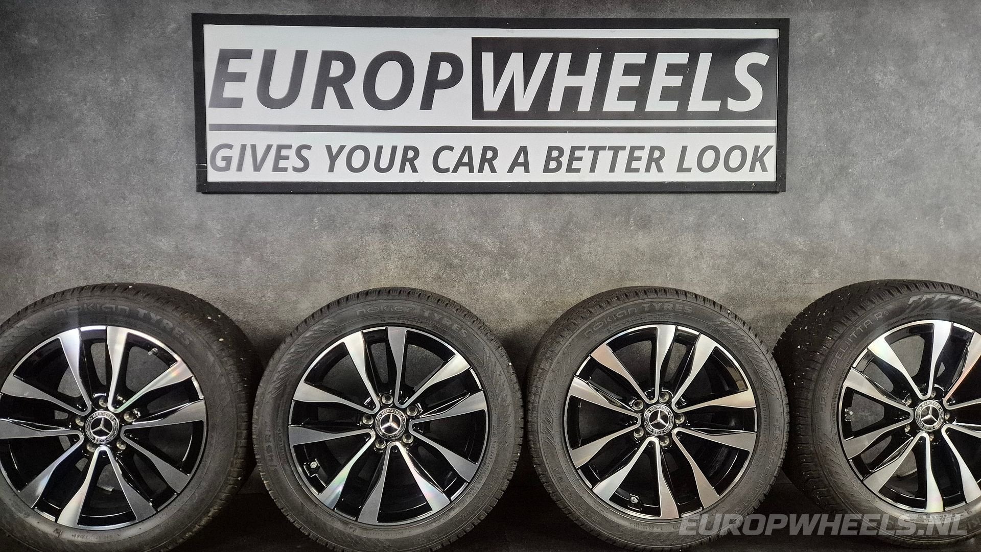 17 inch Mercedes C180 C200 C220d W206 velgen winterbanden, Auto-onderdelen, Gebruikt, -, -, Banden en Velgen