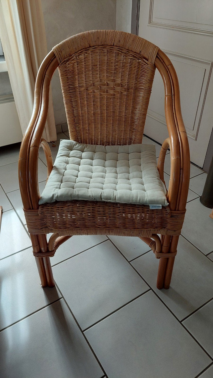 twee mooie rotan retro stoelen, perfecte staat., Huis en Inrichting, Stoelen, Ophalen, Twee