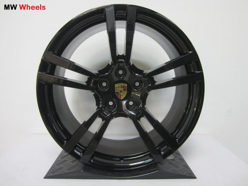 Porsche 21 inch Origineel Cayenne Turbo II velgen zwart, Velg(en), -, -, Nieuw