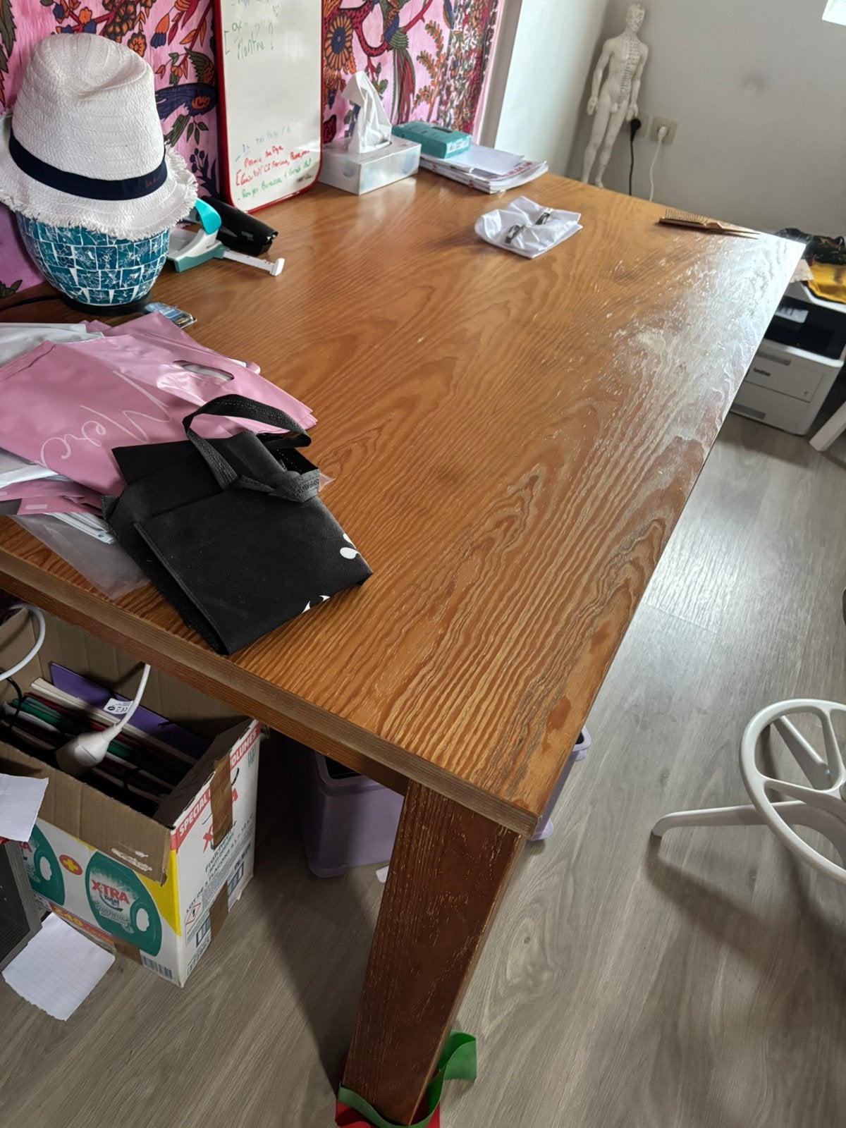Table et banc bois massif, Maison & Meubles, Enlèvement, Utilisé