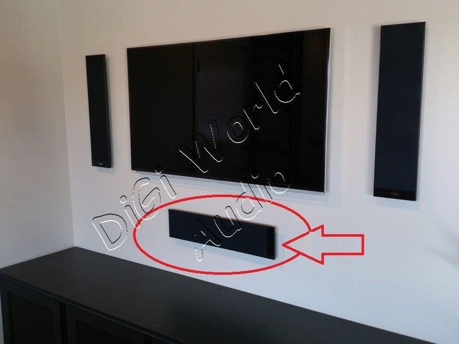 Haut-parleur central 3 voies ultra fin KEF T301C, TV, Hi-fi & Vidéo, Haut-parleur central, Enlèvement ou Envoi, Comme neuf, Compatible son surround/home cinéma