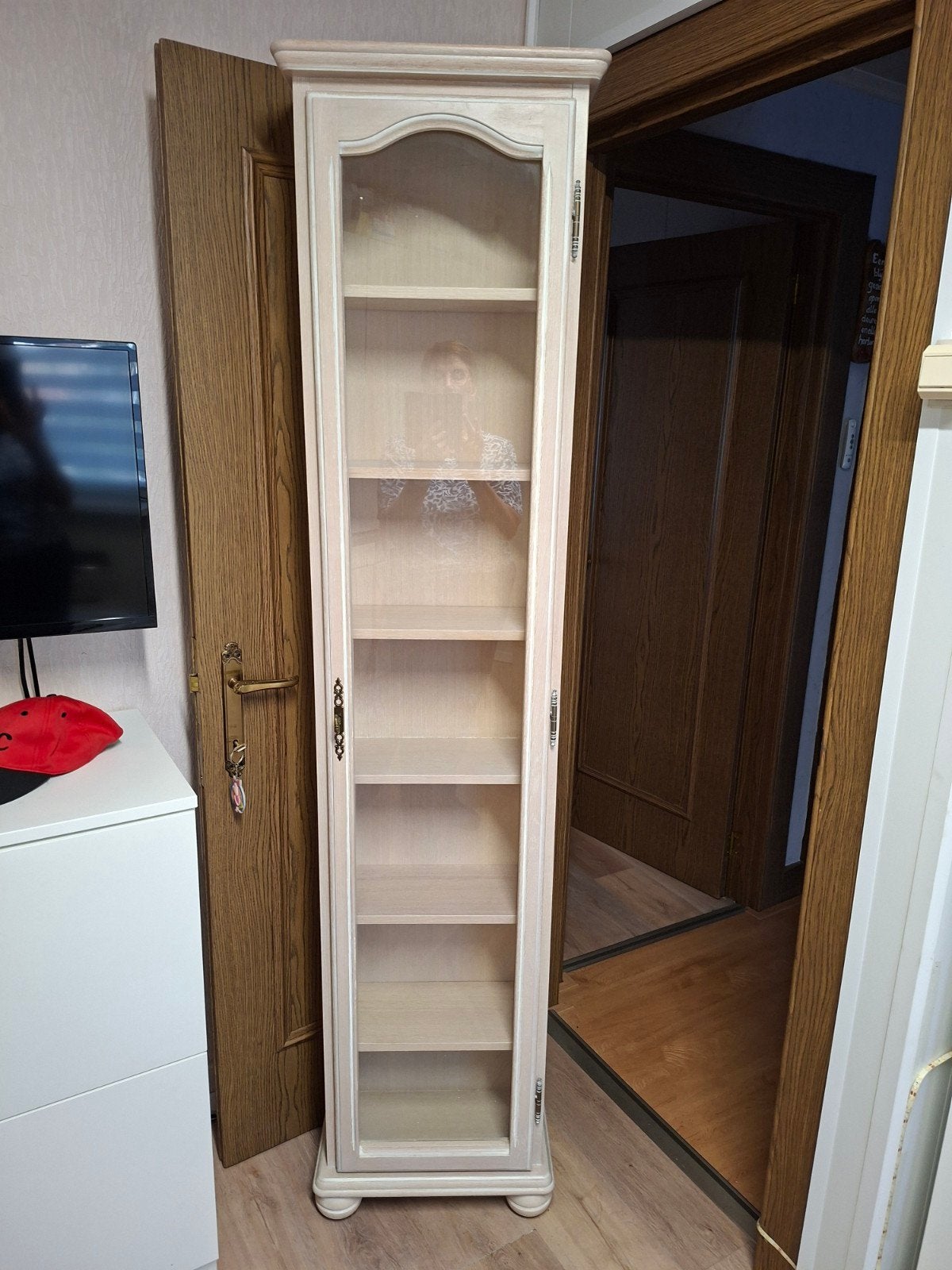 dvd kast in witte eik, Ophalen, Minder dan 50 cm, Eikenhout, Landelijk