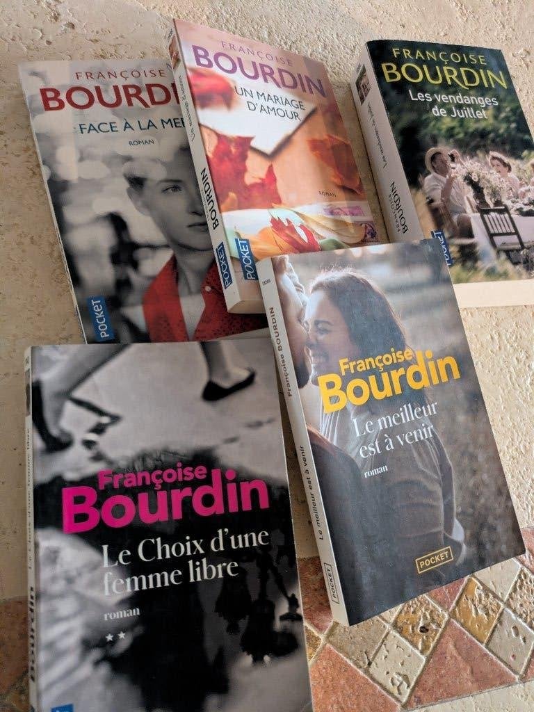 Lot de 5 romans de Françoise Bourdin (Pocket) pour 3€., Gelezen, Europa overig, Françoise Bourdin, Verzenden