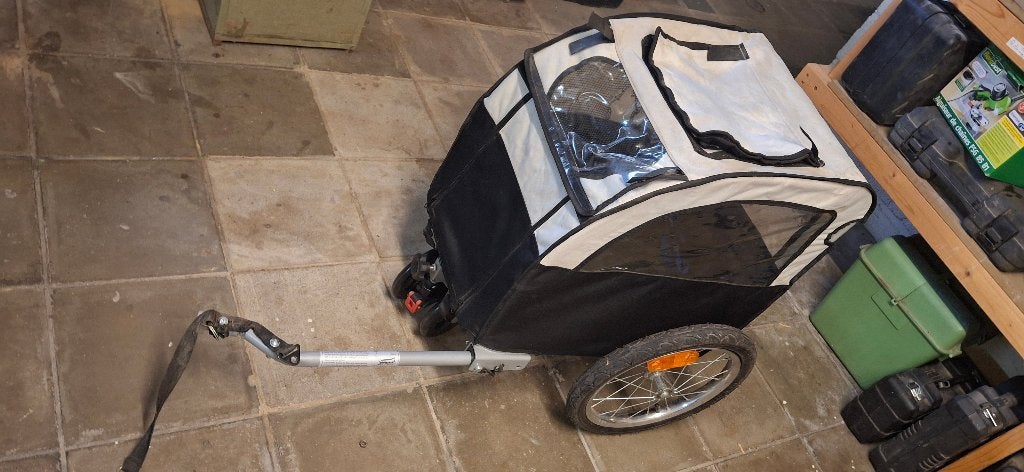 Hondenkar voor achter de fiets, Ophalen, Gebruikt, Vering, 20 tot 40 kg