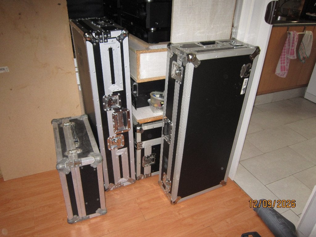 4x flightcases te koop, Musique & Instruments, Enlèvement, Comme neuf, Autres instruments, Flight case