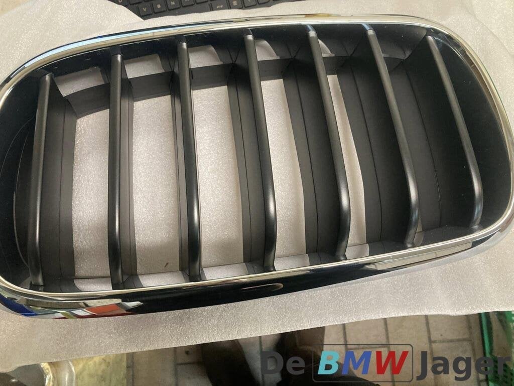 Grille links nieuw zwart chroom BMW X5 F15 51137294485, Nieuw, Ophalen of Verzenden, BMW, BMW