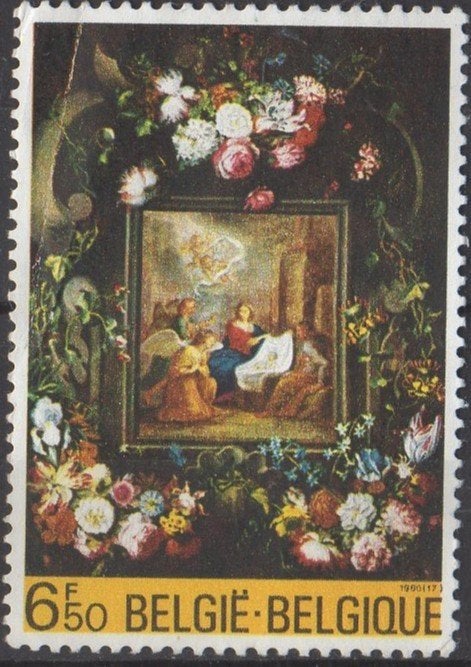 België - Schilderij "Bloemenkrans"  Yvert 1996, Verzenden, Postfris