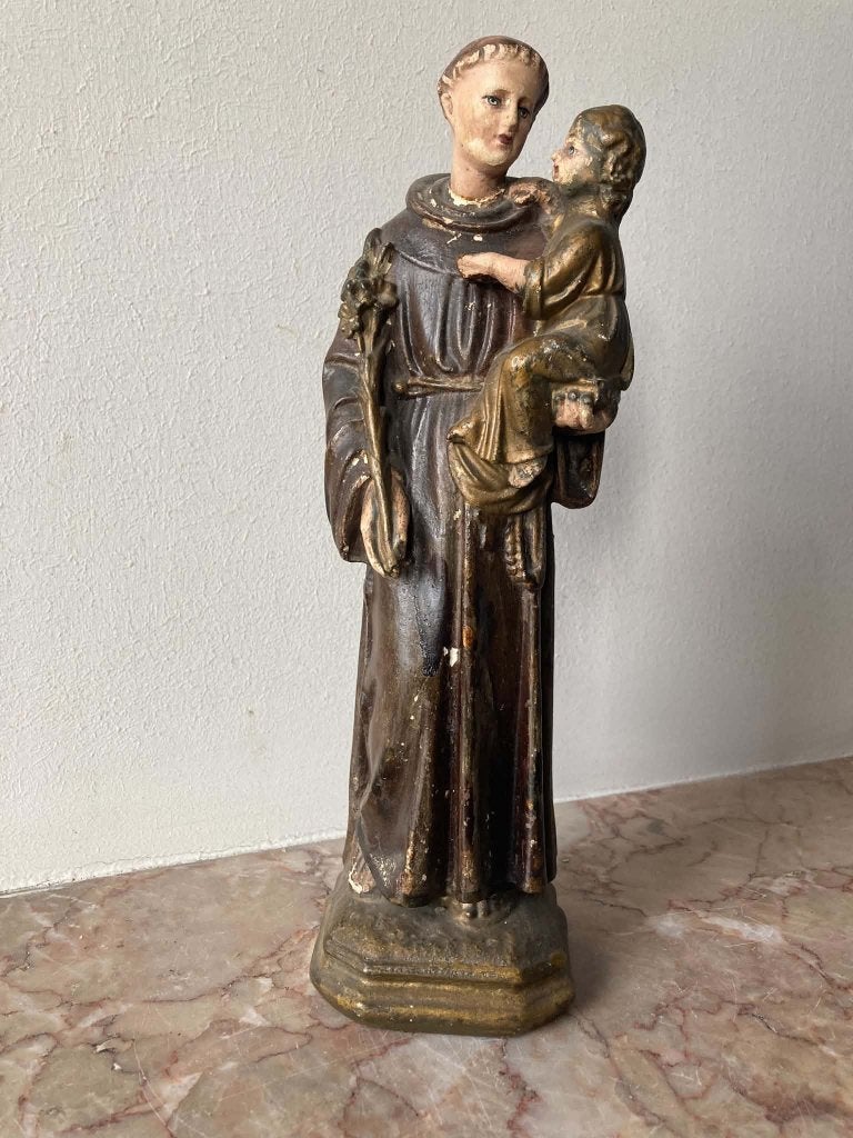 Oud beeld heilige Antonius van Padua (28 cm), Enlèvement ou Envoi