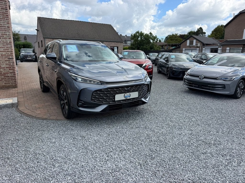 MG HS Hybrid+ 1.5 Luxury 224PK 7J/FABRIEKSWAARBORG NIEUW 0KM, Autos, Cuir, Achat, Euro 6, Entreprise
