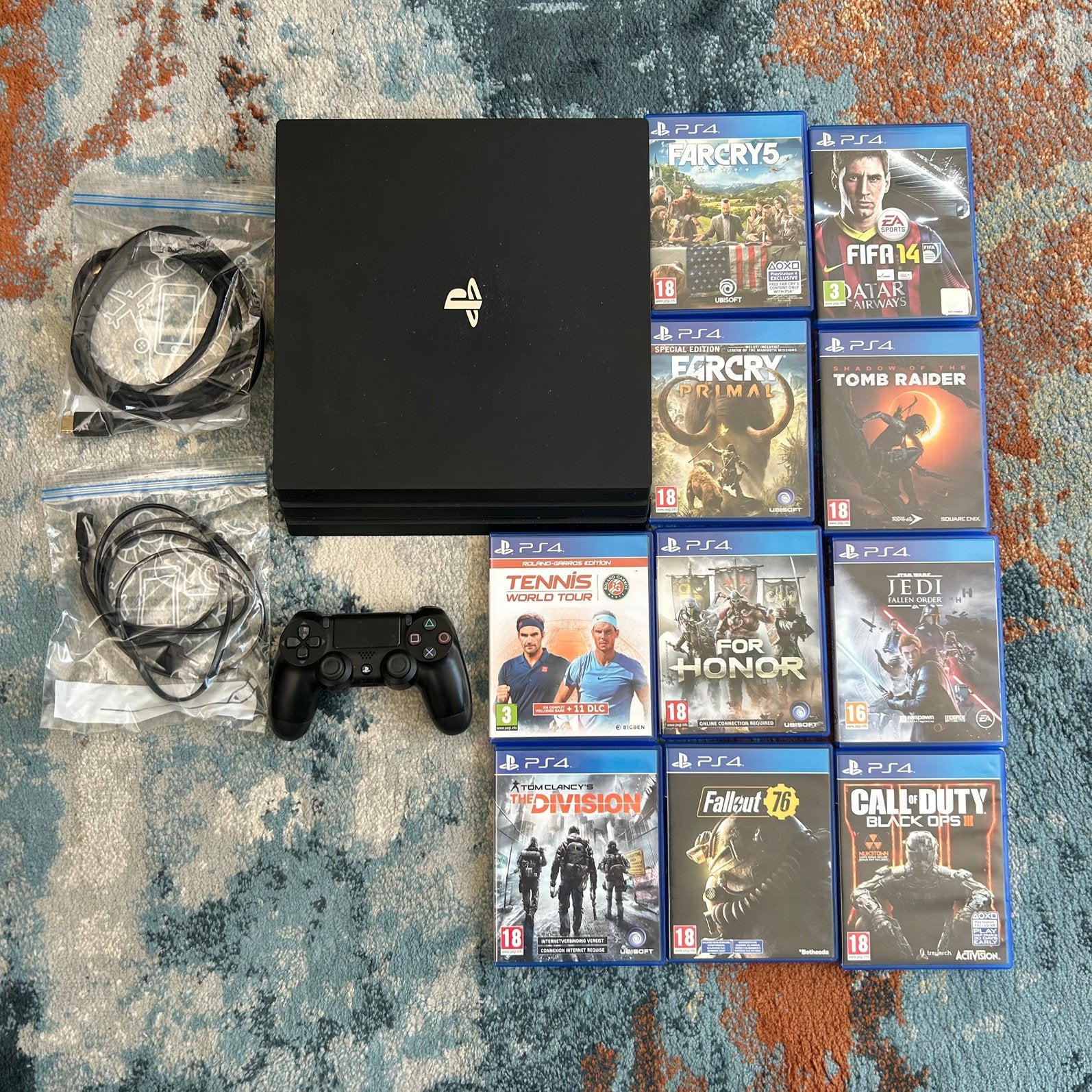 Playstation 4 pro 1TB met spellen, Games en Spelcomputers, Ophalen of Verzenden, Zo goed als nieuw, Pro