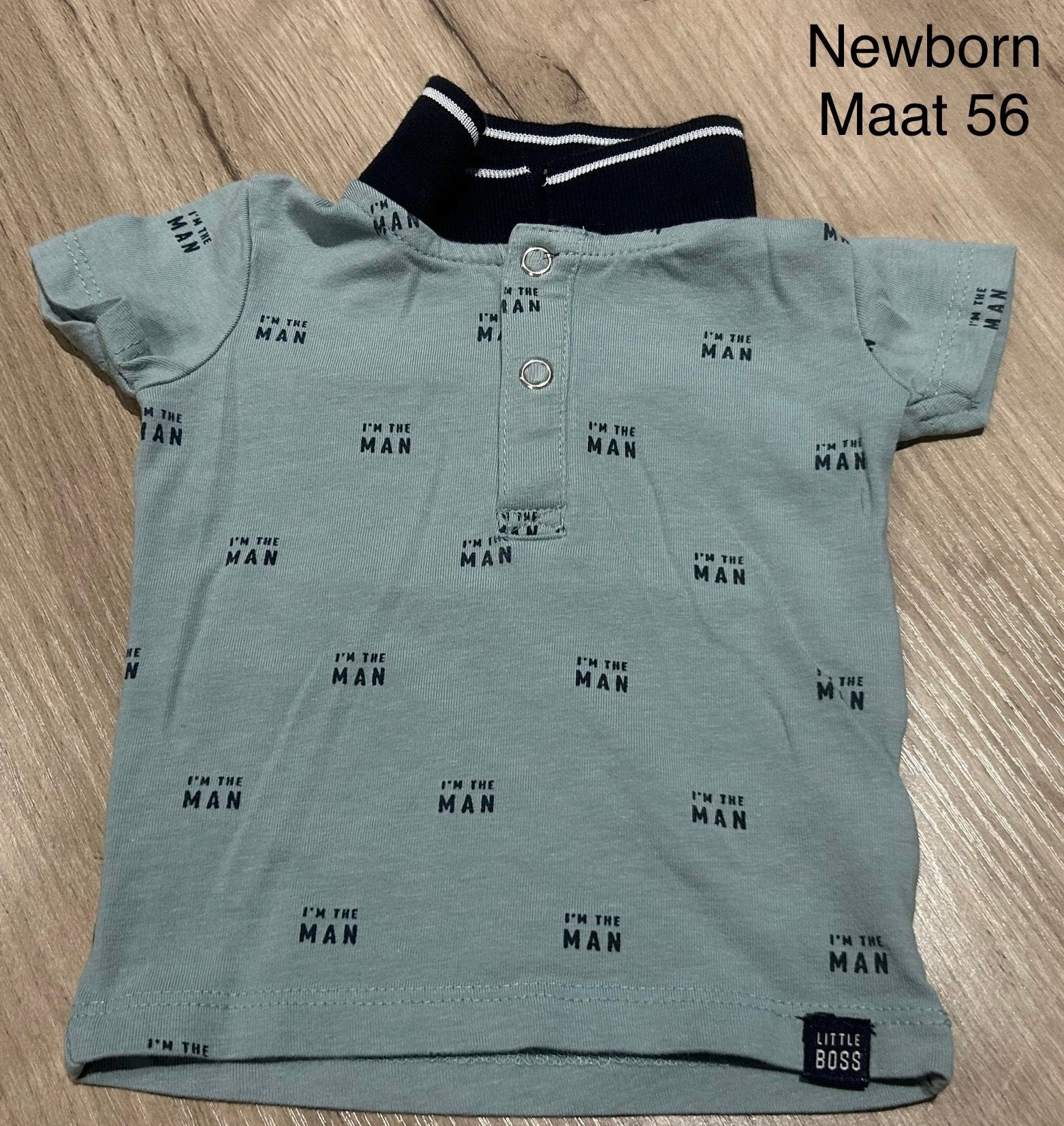 Polo (Newborn, maat 56), Enfants & Bébés, Vêtements de bébé | Taille 56, Enlèvement ou Envoi, Comme neuf, Chemisette ou Manches longues