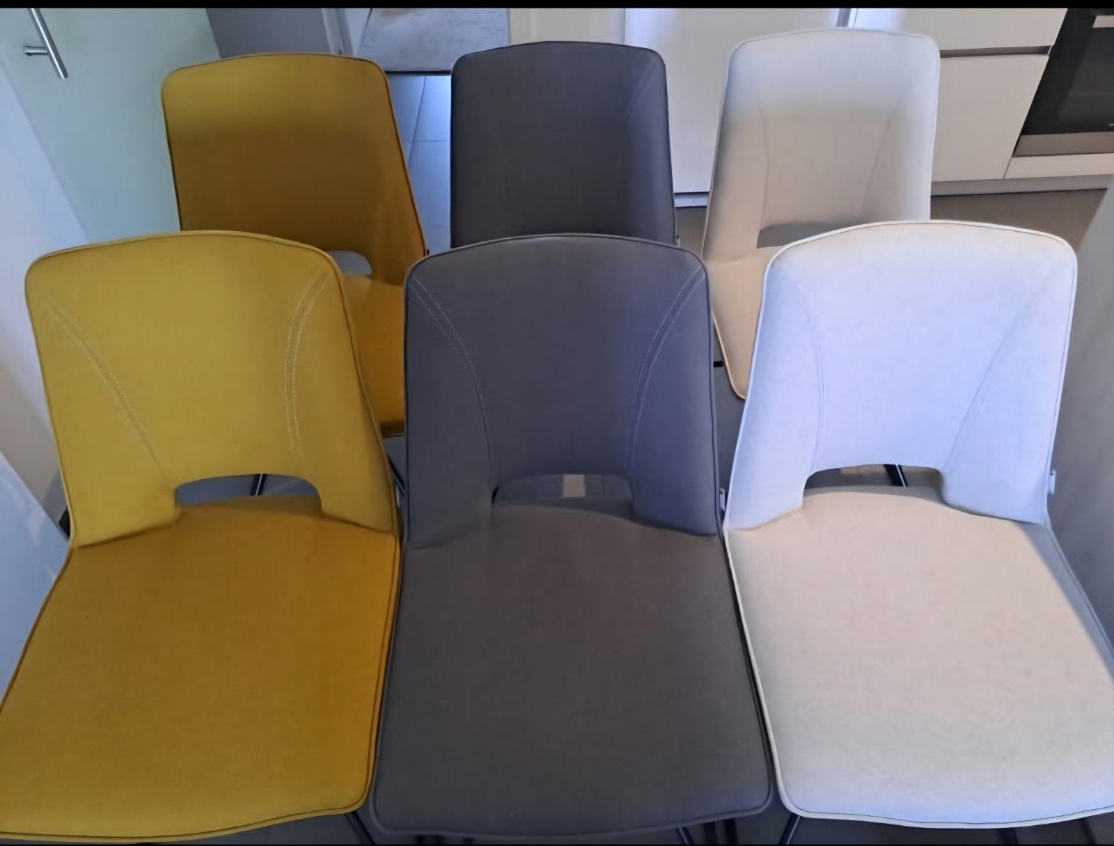 6 stoelen, merk Matiz in perfecte staat!, Huis en Inrichting, Ophalen, Zo goed als nieuw, Metaal, Vijf, Zes of meer stoelen