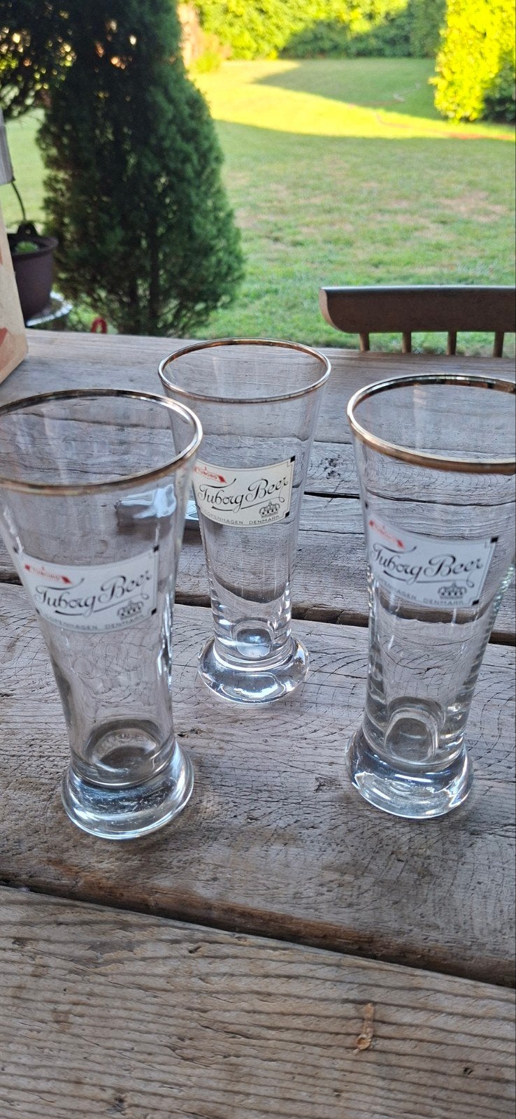 tuborg glazen jaren 50, Ophalen