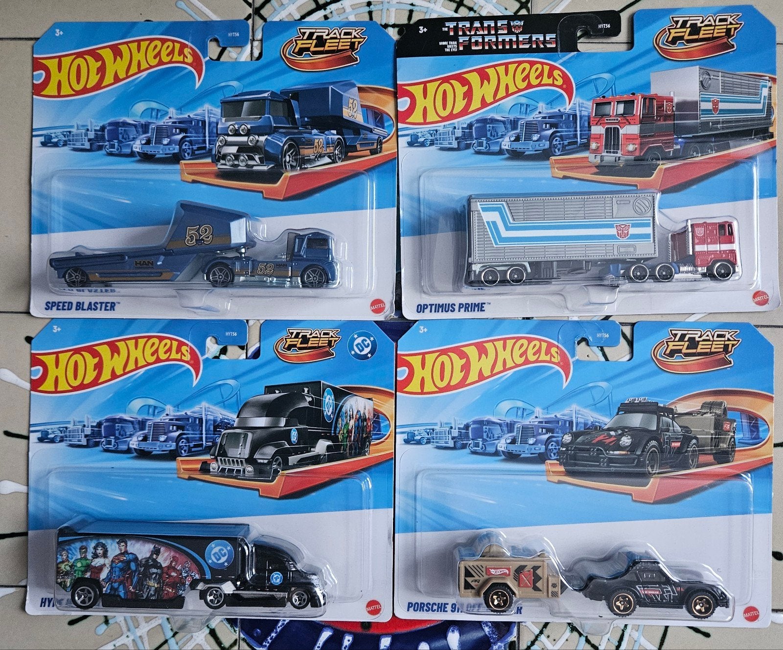 4 hot wheels aanhangwagens, Kinderen en Baby's, Speelgoed |Speelgoedvoertuigen