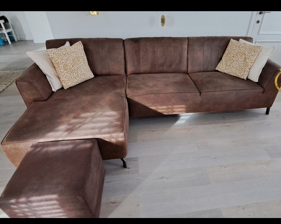 Henders en hazel zetel met longchair, Ophalen