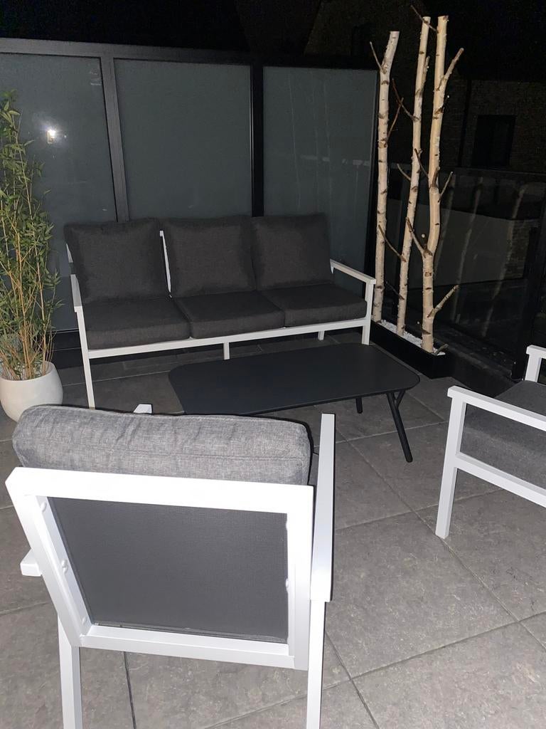 Tuin meubels, Tuin en Terras, Ophalen, 5 zitplaatsen, Aluminium, Zo goed als nieuw