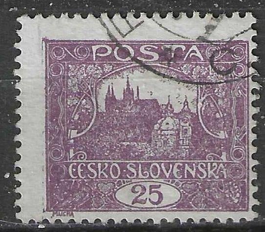 Tsjechoslowakije 1918/1920 - Yvert 36 - Hradcany - 25 h (ST), Verzenden, Gestempeld