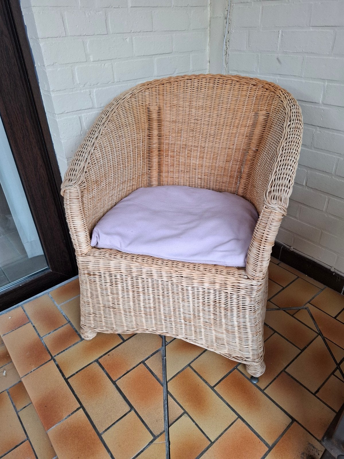 Rotan zeteltje, Huis en Inrichting, Stoelen, Ophalen, Gebruikt, Riet of Rotan, Eén