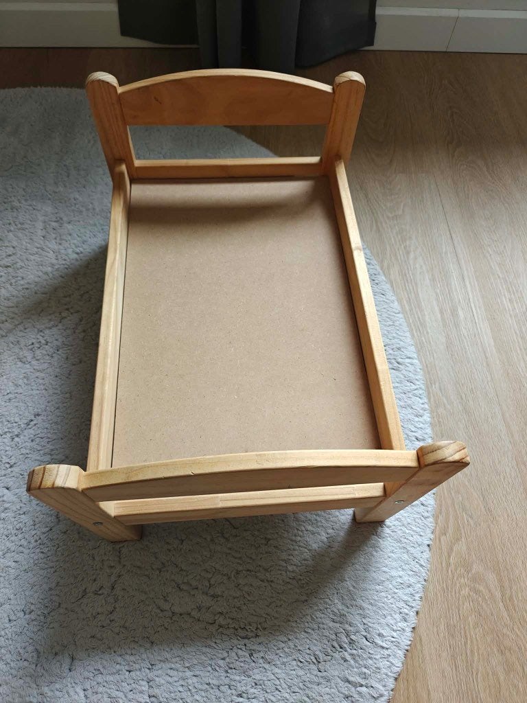 Houten poppenbed Ikea, Ophalen of Verzenden, Gebruikt