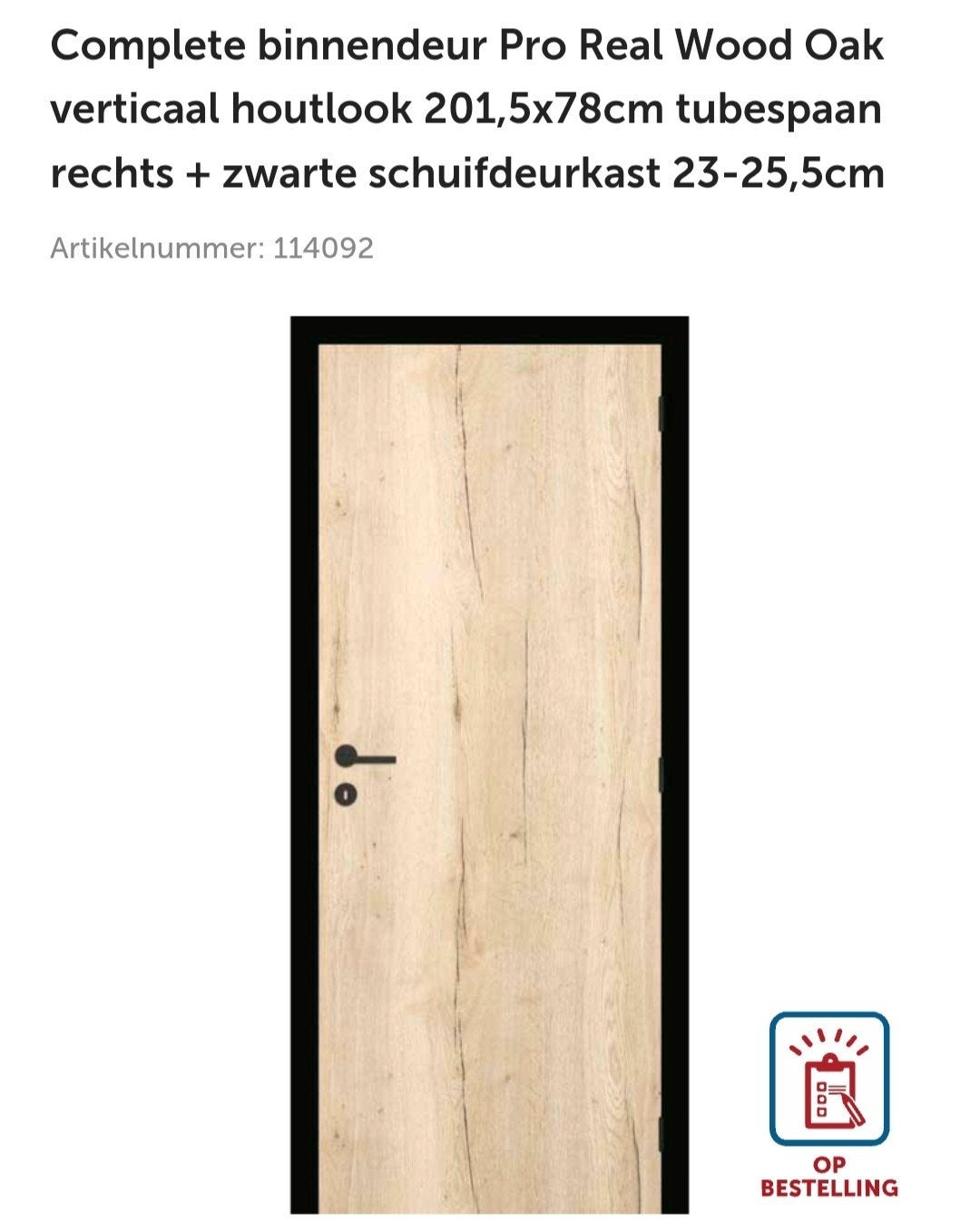 Binnendeur, Neuf, Porte intérieure, Enlèvement, Moins de 80 cm